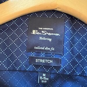 Ben Sherman Navy Diamond Pattern Shirt